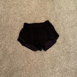 Black Cheetah Print Shorts